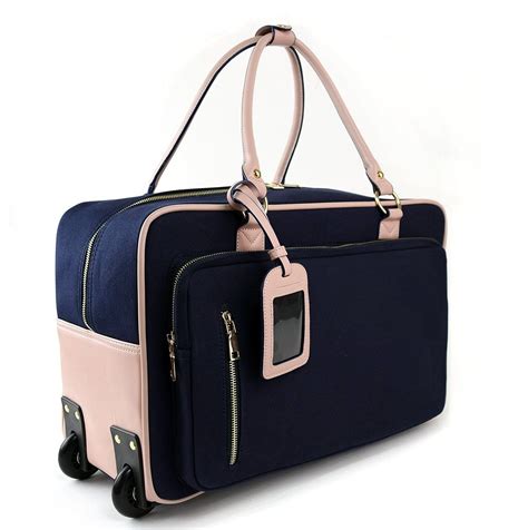 ladies overnight bag on wheels.